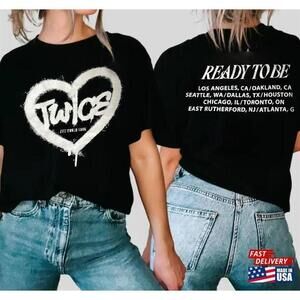 Twice Ready To Be Tour 2023 5Th World Kpop Shirt Unisex-2 Sided
